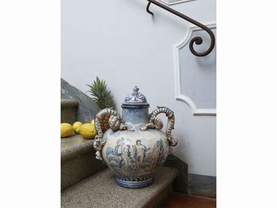 Grande Vaso in Terracotta Smaltata