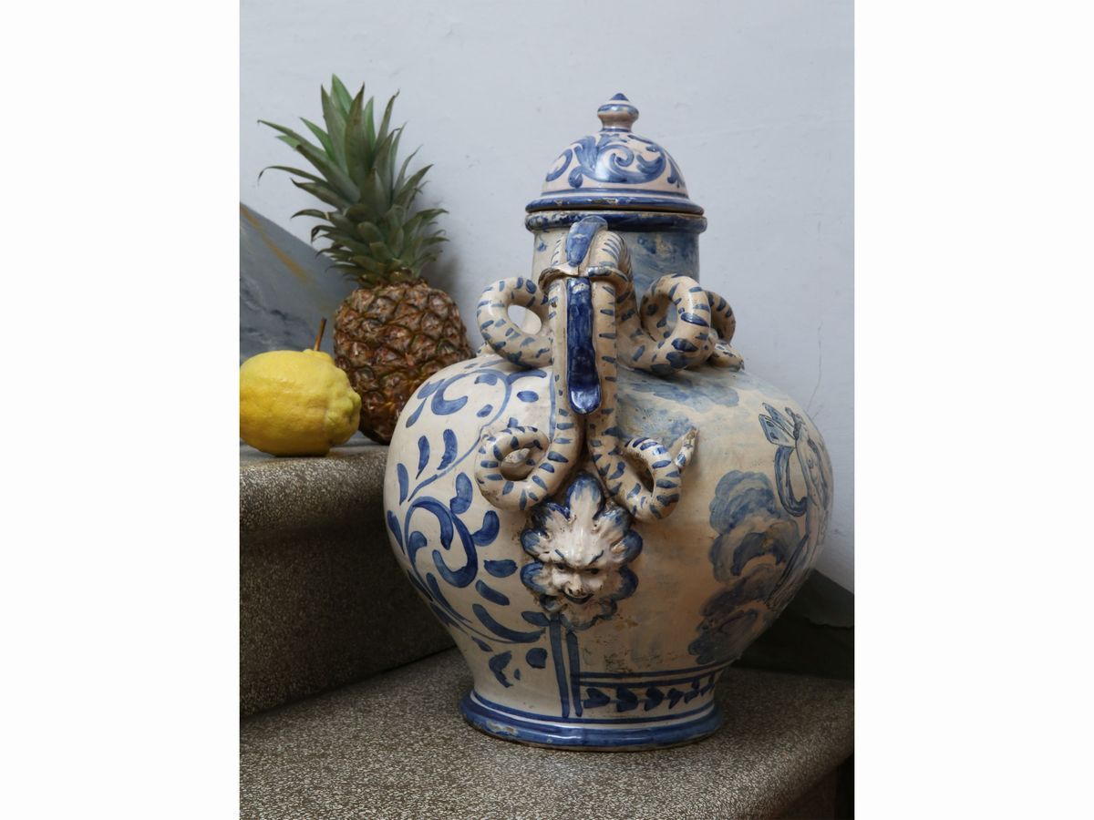 Grande Vaso in Terracotta Smaltata