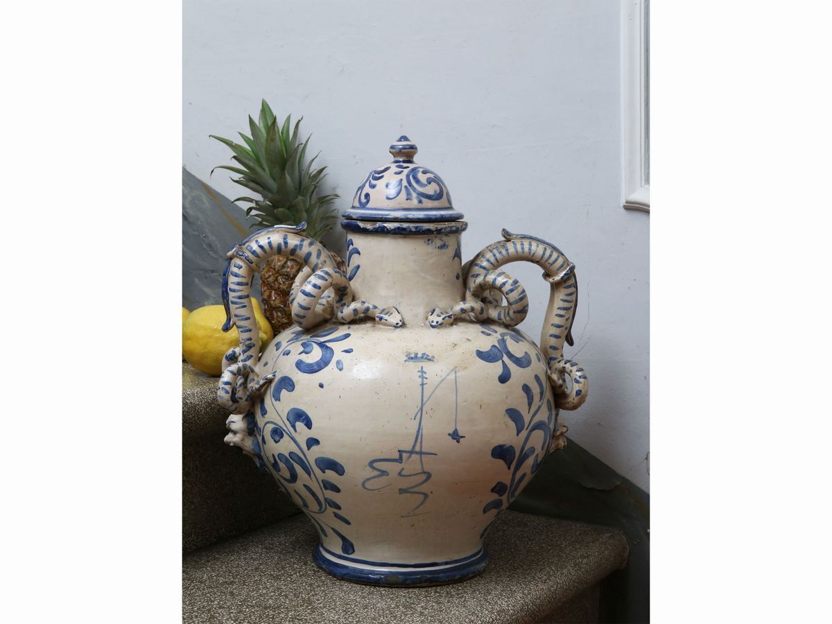 Grande Vaso in Terracotta Smaltata