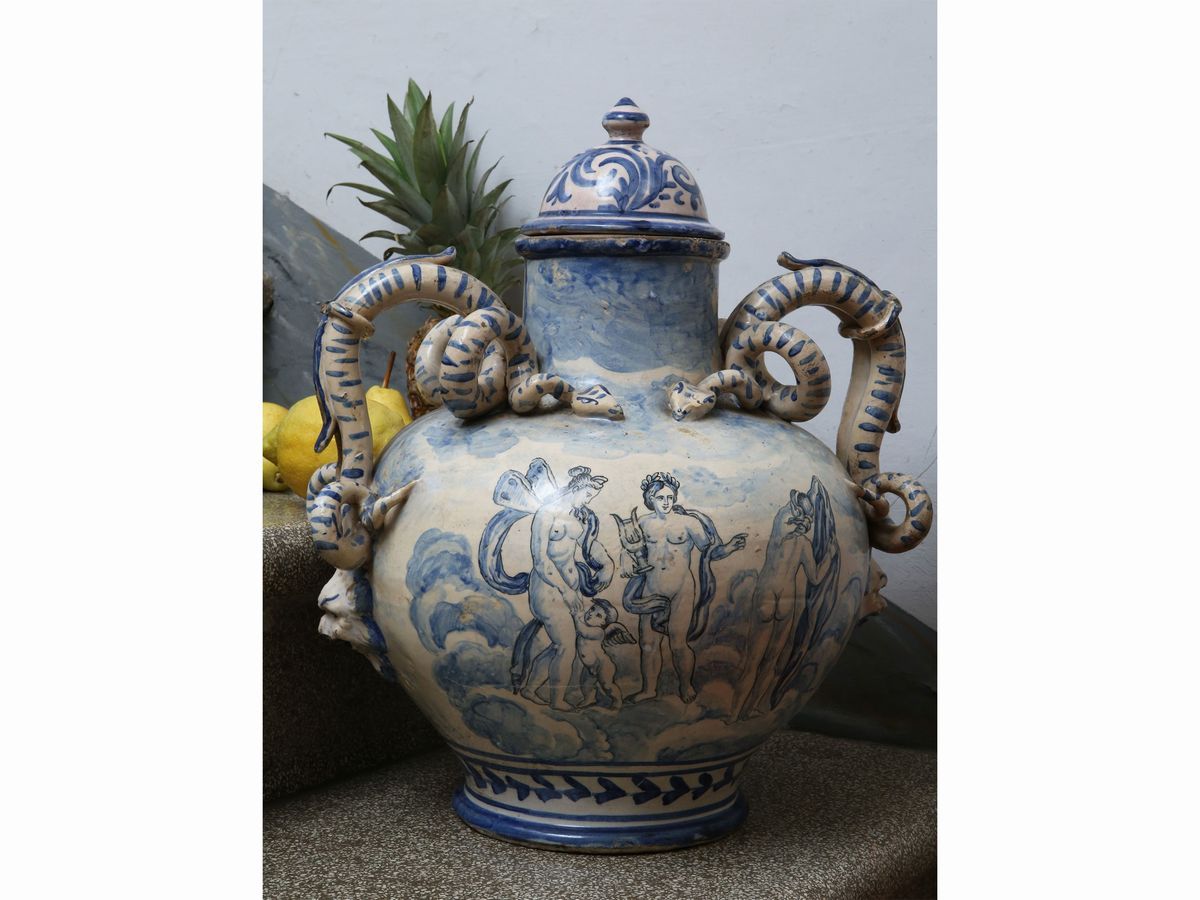 Grande Vaso in Terracotta Smaltata