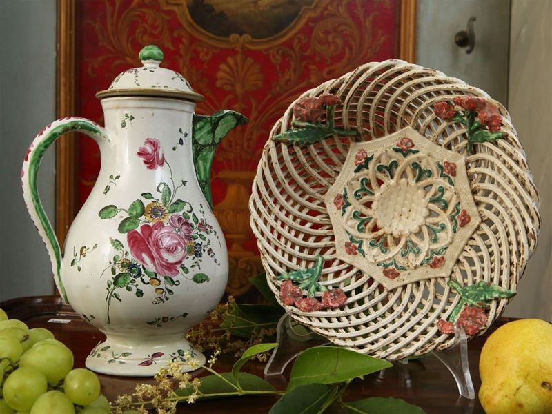 Caffettiera in Terracotta Invetriata