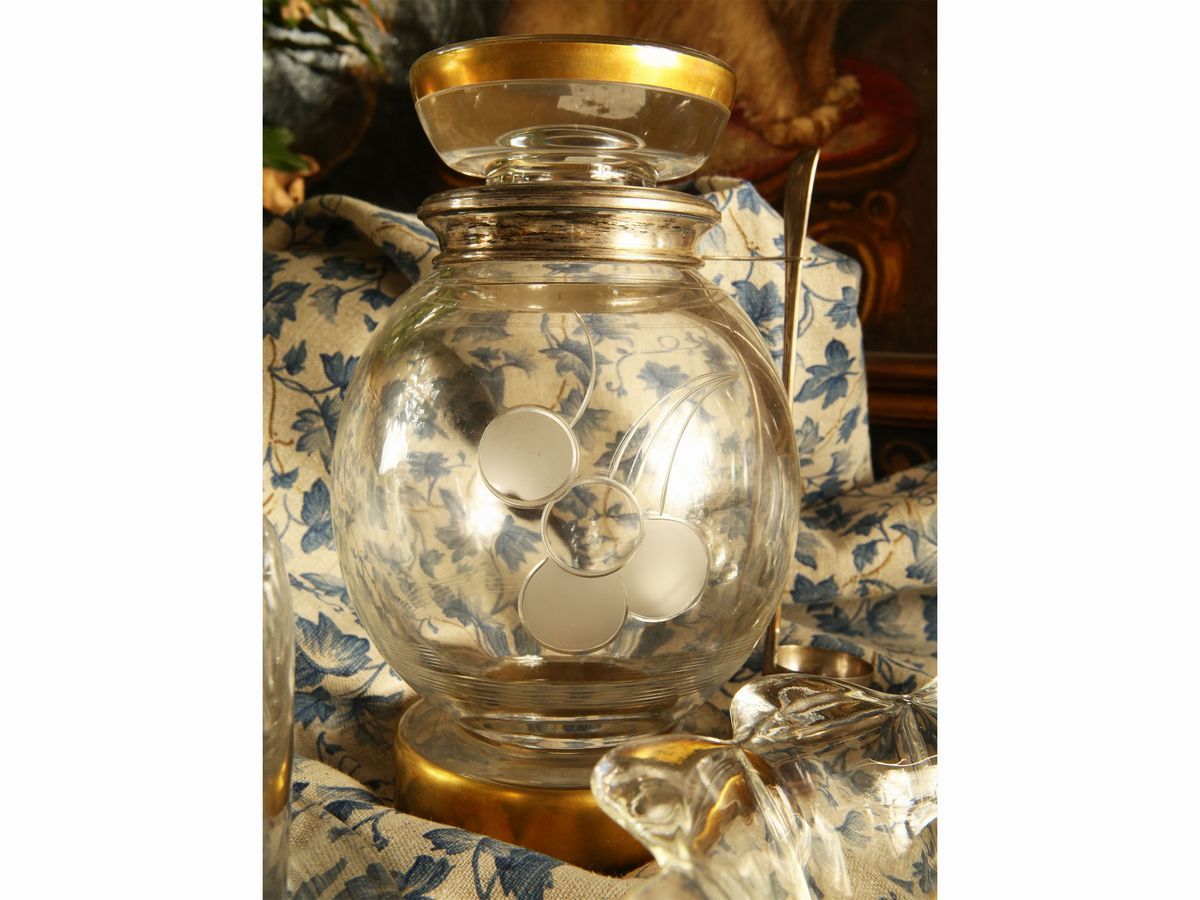 Set per Ciliege Sotto Spirito in Cristallo