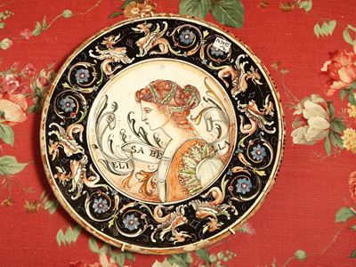 Due Piatti in Terracotta Invetriata, Fanciullacci e la Fratteggiana