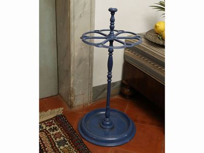 Portabastoni e Ombrelli in Metallo Laccato Azzurro