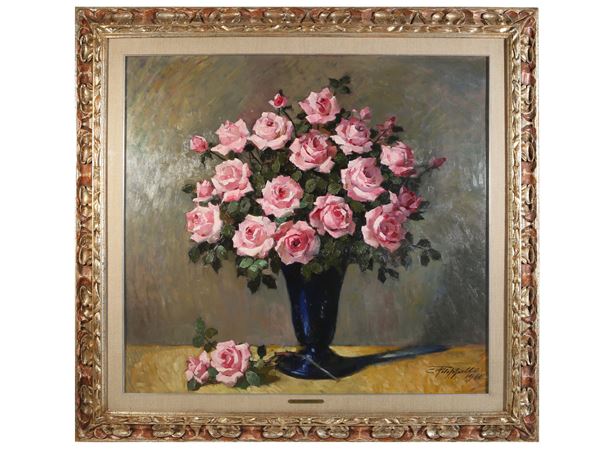 Cafiero Filippelli - Vaso con rose 1940