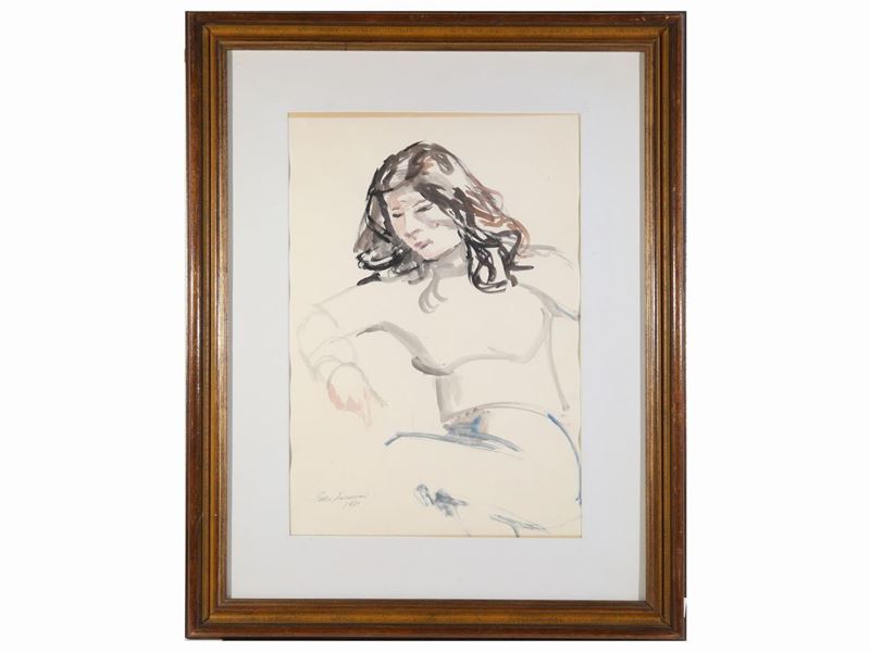 Enzo Faraoni - Ritratto Femminile 1971