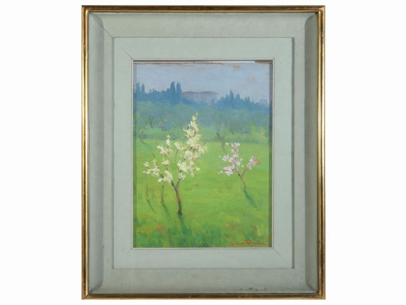 Cosimo Roma - Paesaggio Primaverile Anni Sessanta