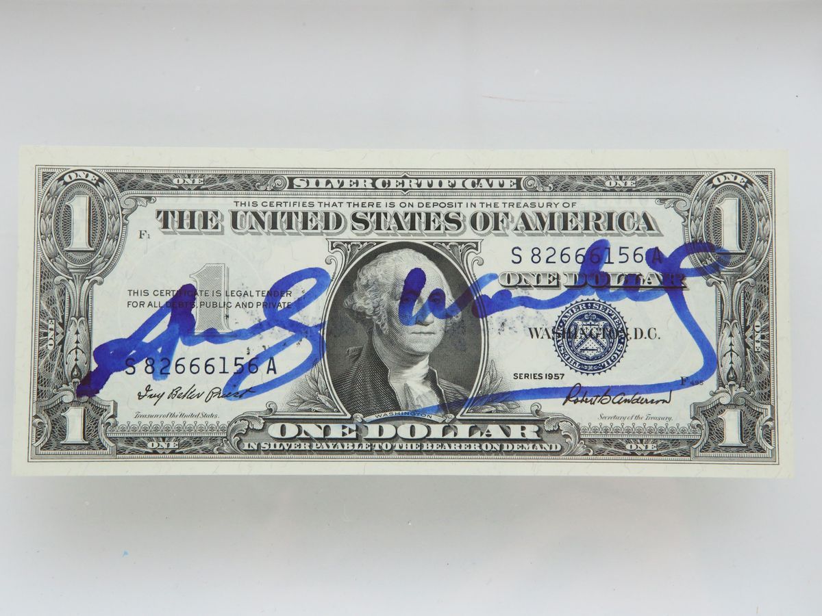 Andy Warhol - One Dollar George Washington, 1957
