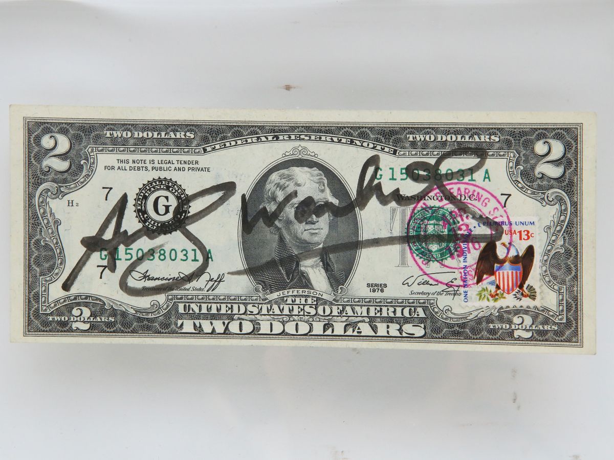 Andy Warhol - Two Dollar Thomas Jefferson, 1976