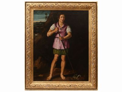 Contadino in un Paesaggio