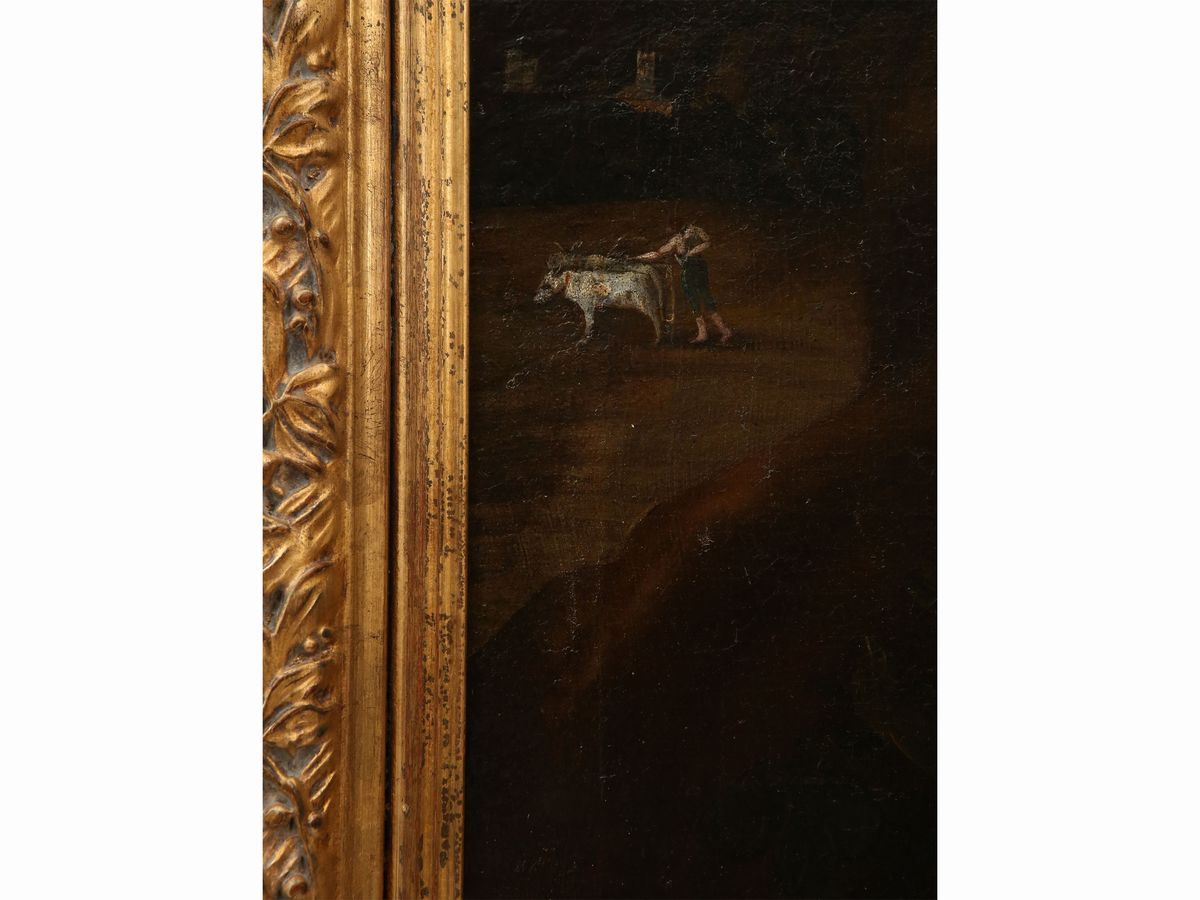 Jacopo Chimenti Detto L'empoli Attribuito - Contadino in un Paesaggio
