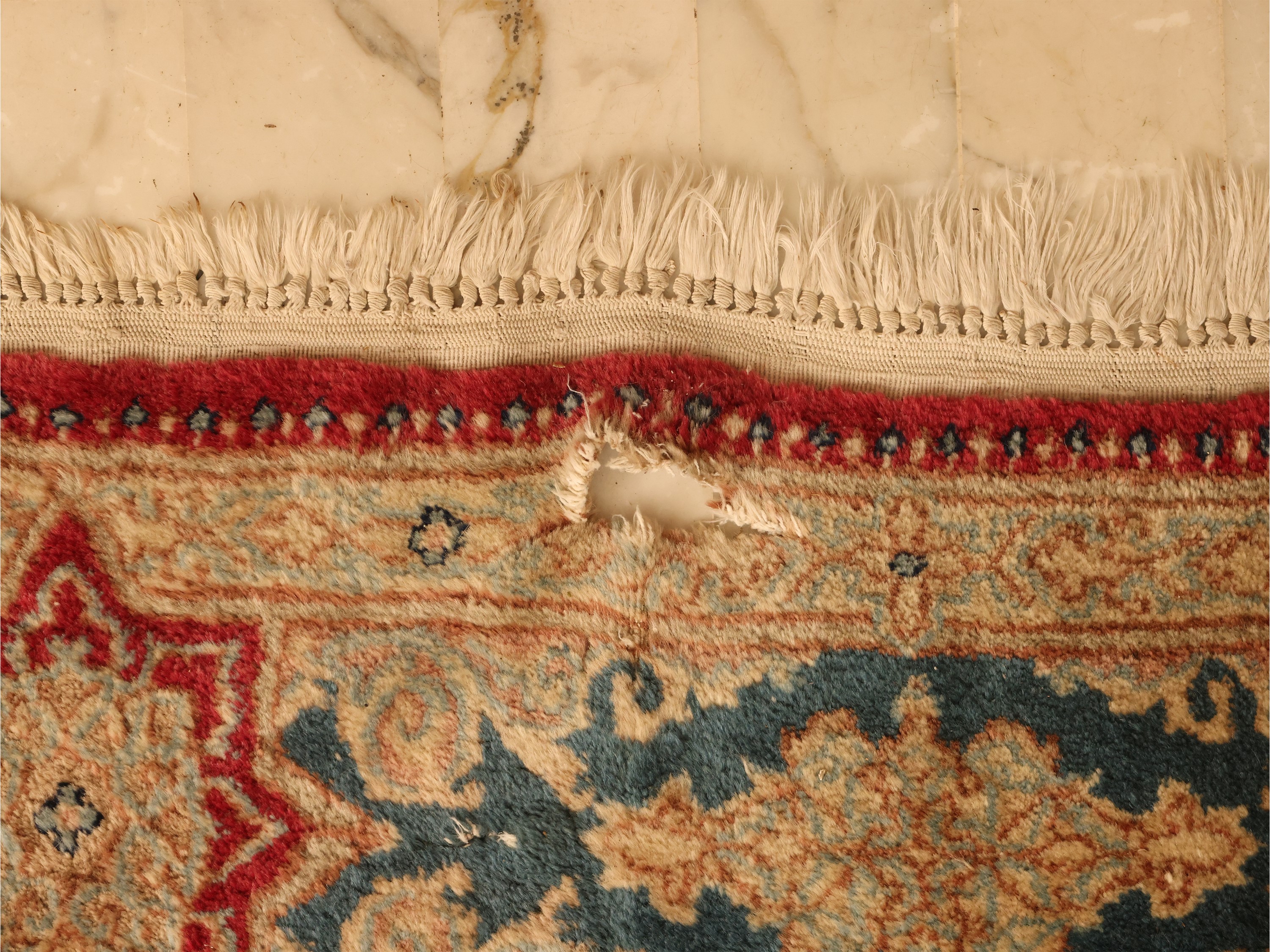 Tappeto Orientale Kirman Imperiale di Vecchia Manifattura