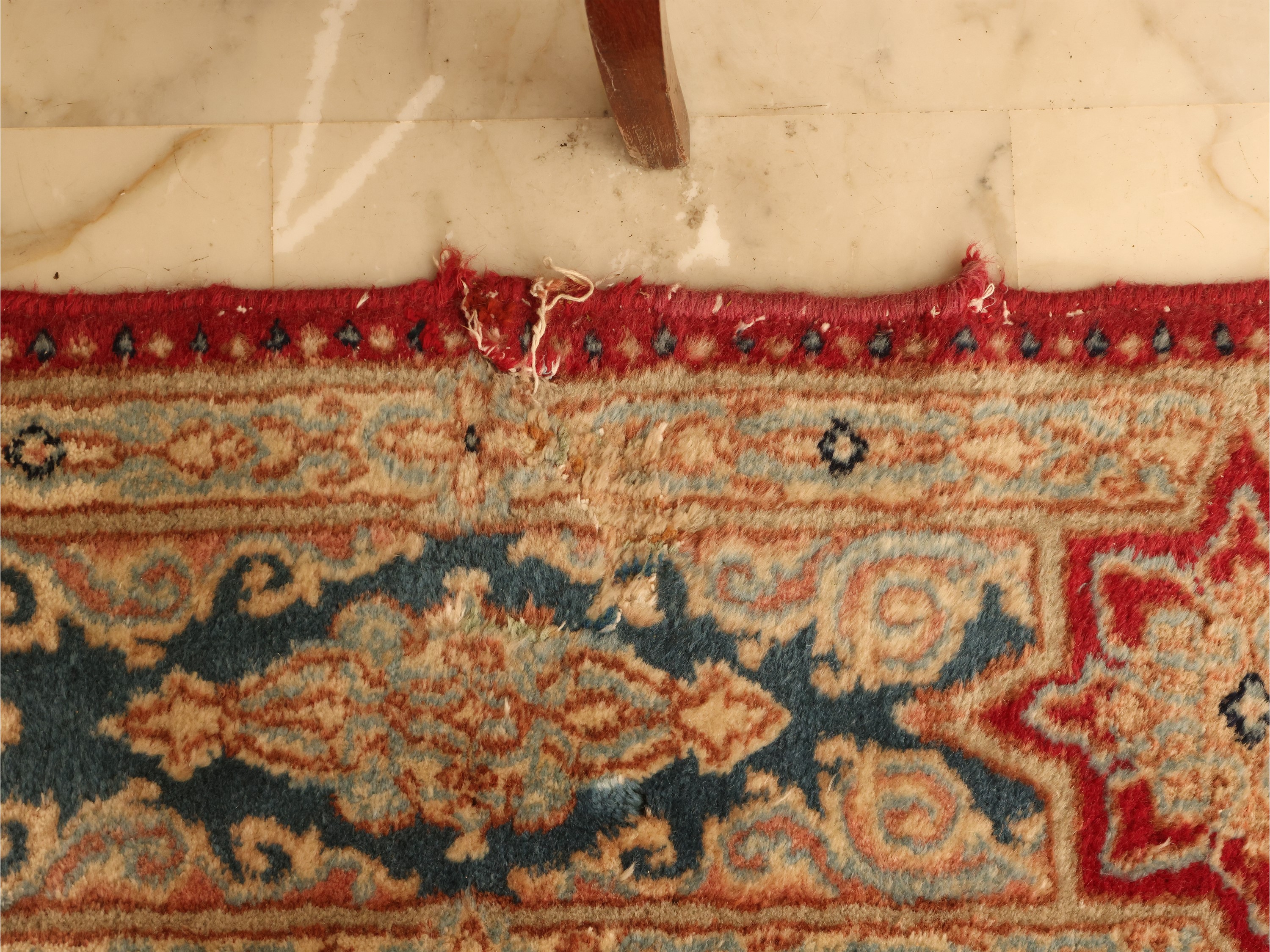 Tappeto Orientale Kirman Imperiale di Vecchia Manifattura