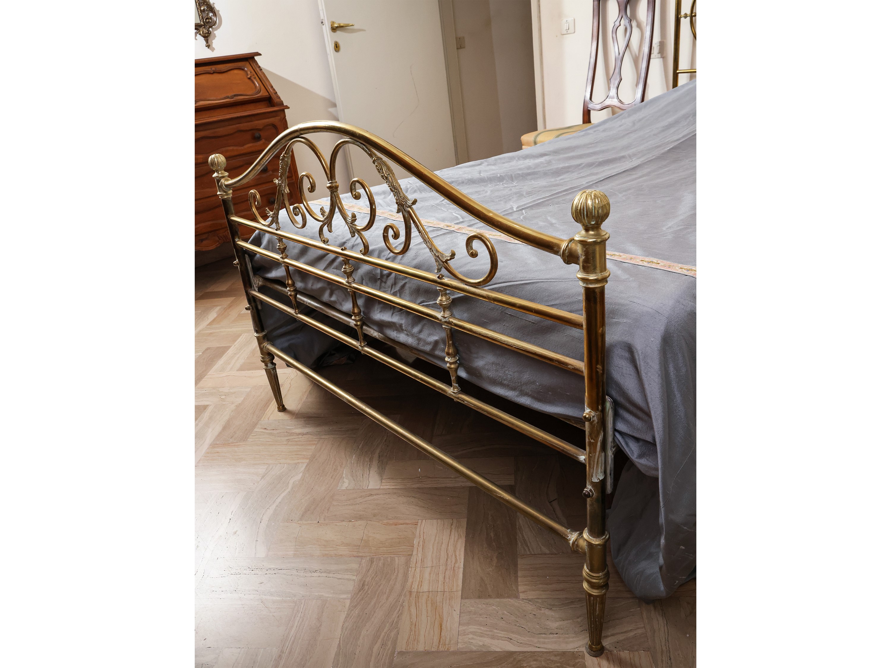 Letto Singolo in Ottone