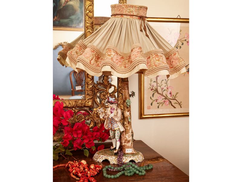 Lampada da Tavolo in Porcellana