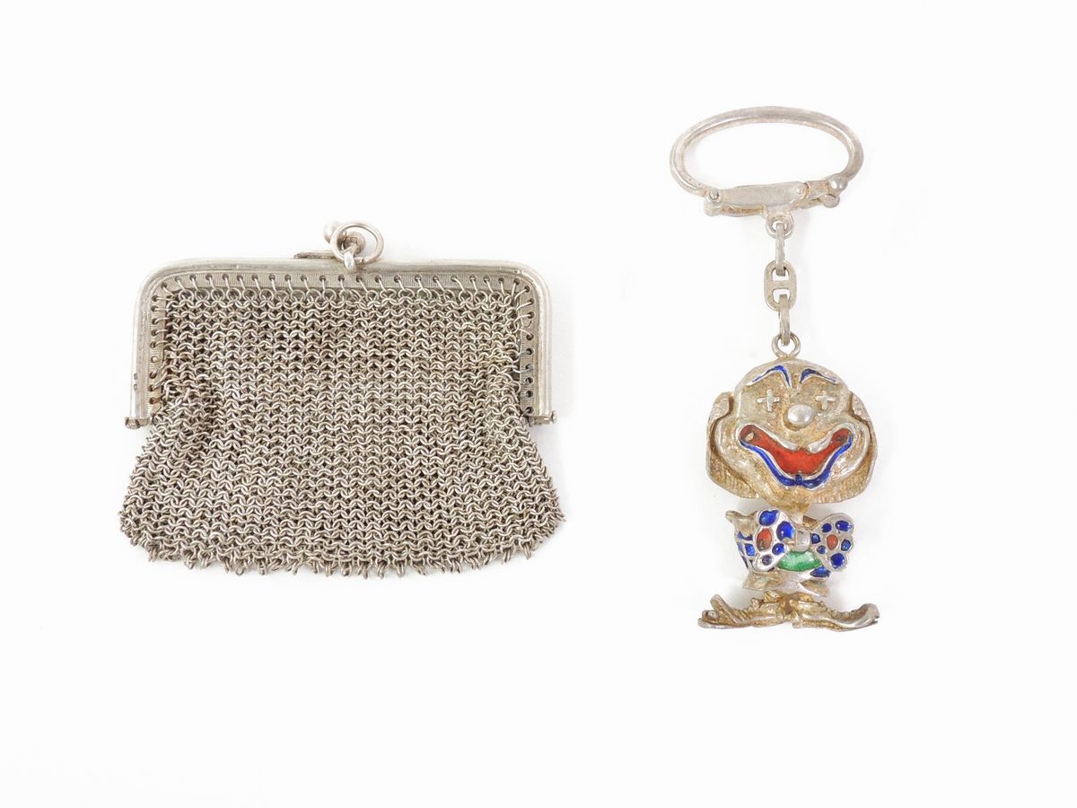 Lotto di Bijoux in Argento, Metallo e Smalto