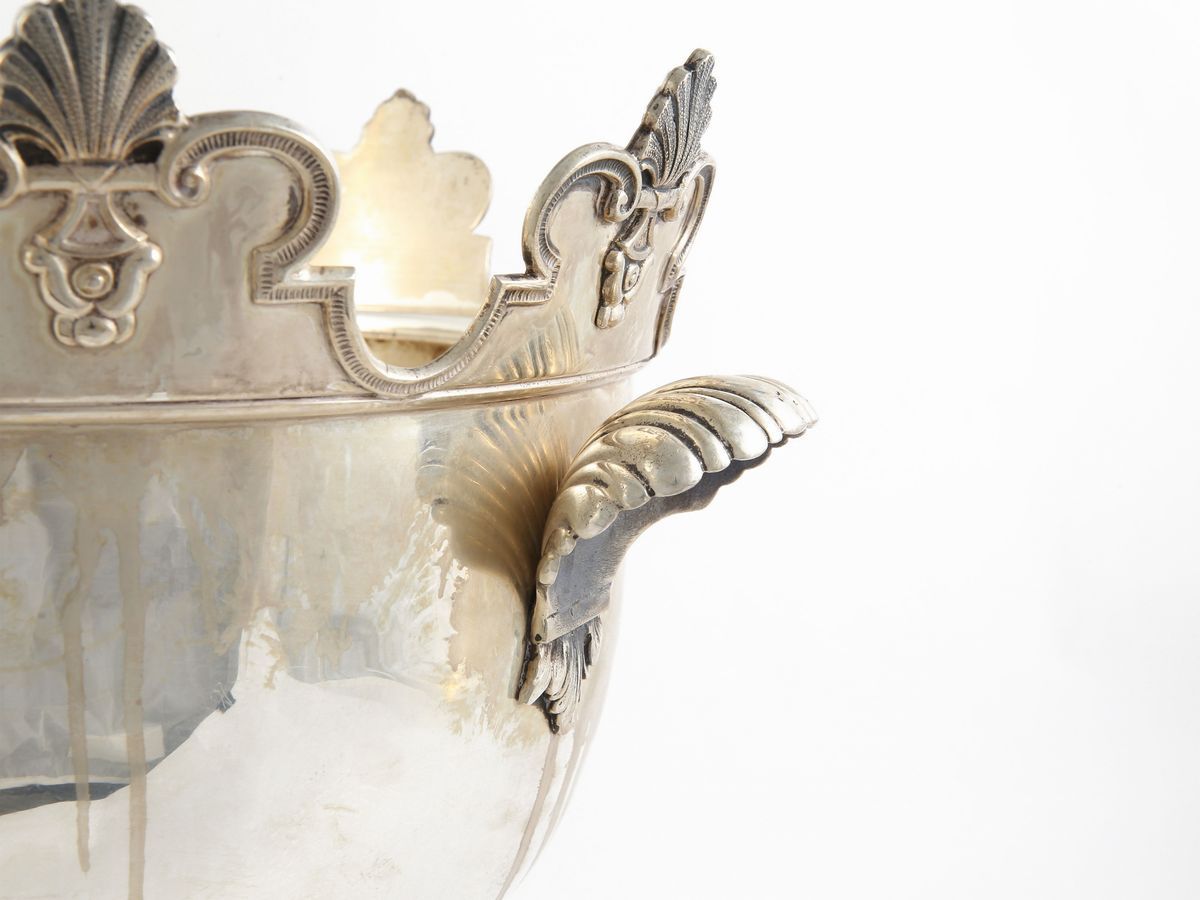 Grande Centrotavola Rinfrescatoio in Argento Sterling