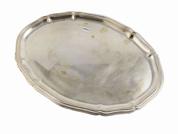 Circular tray in silver  - Auction Furniture and paintings from ancient palace in the Marche - Maison Bibelot - Casa d'Aste Firenze - Milano