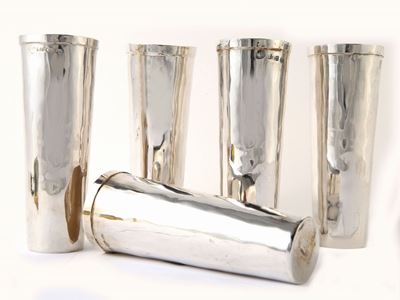Serie di Cinque Bicchieri in Argento, Brandimarte