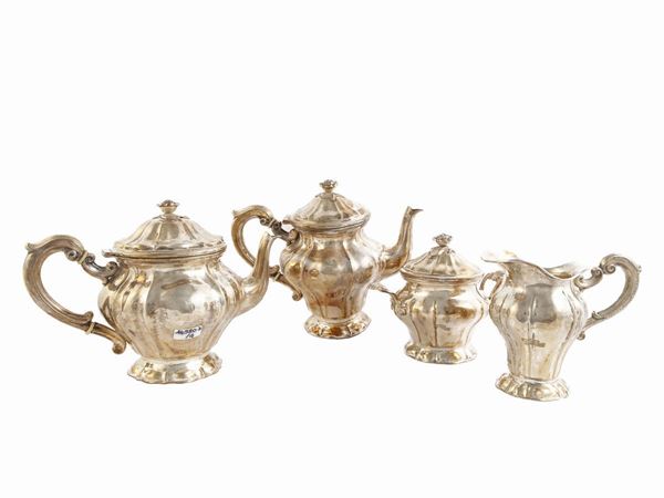 Silver tea and coffee service  - Auction Furniture and paintings from ancient palace in the Marche - Maison Bibelot - Casa d'Aste Firenze - Milano