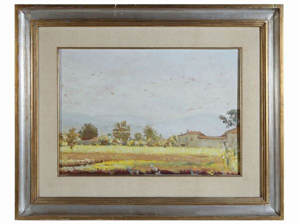 Scuola toscana - Spring landscape 1946