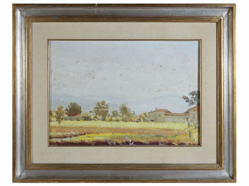 Scuola Toscana - Paesaggio Primaverile 1946