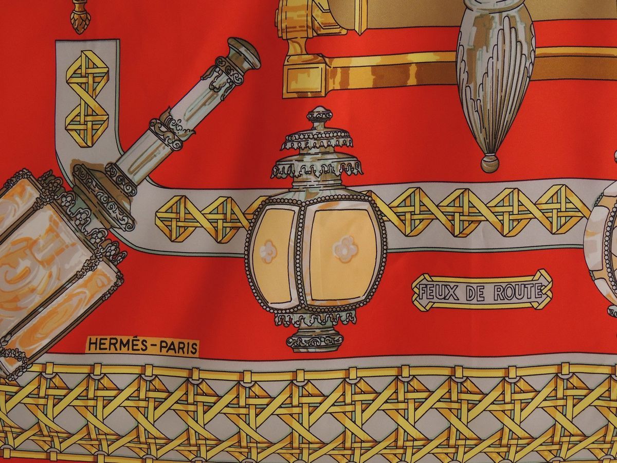 Foulard Carrè "feux De Route", Hermès