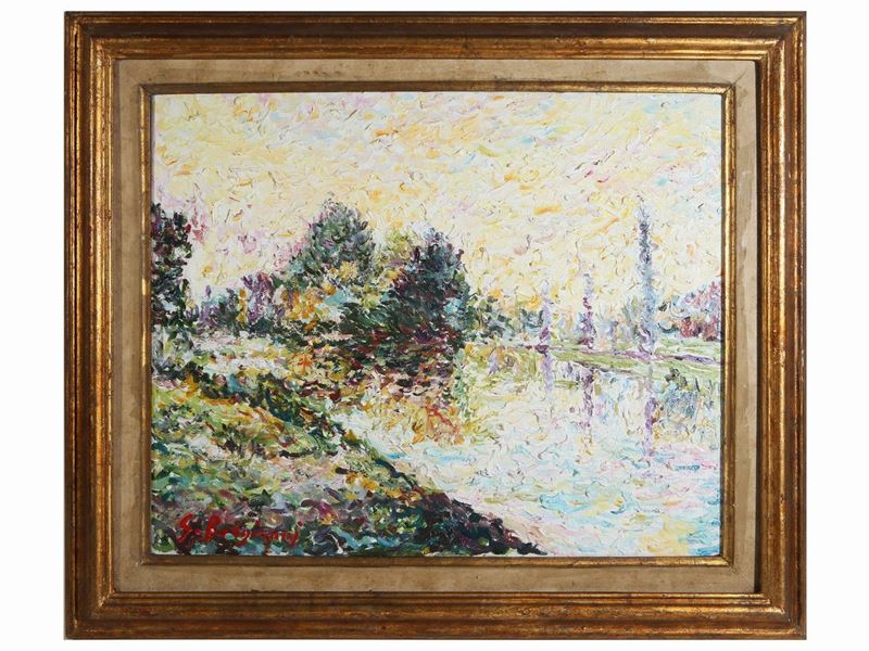 Guido Borgianni - Paesaggio Sull'arno
