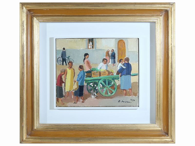 Rodolfo Marma - Angolo di Mercato 1970