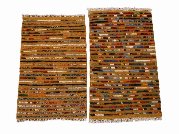 Pair of Persian Gabbe rugs