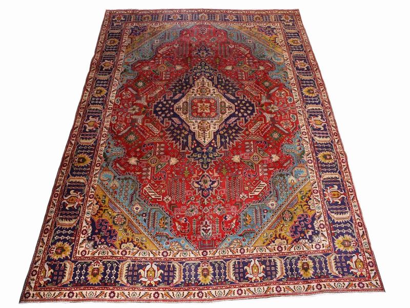 Tappeto Persiano Tabriz di Vecchia Manifattura
