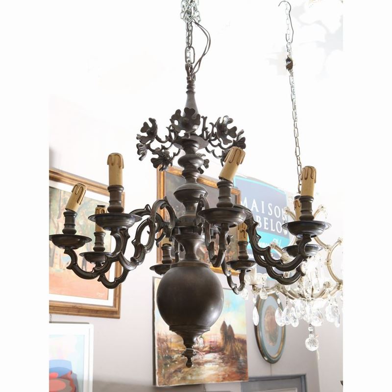 Lampadario in Bronzo