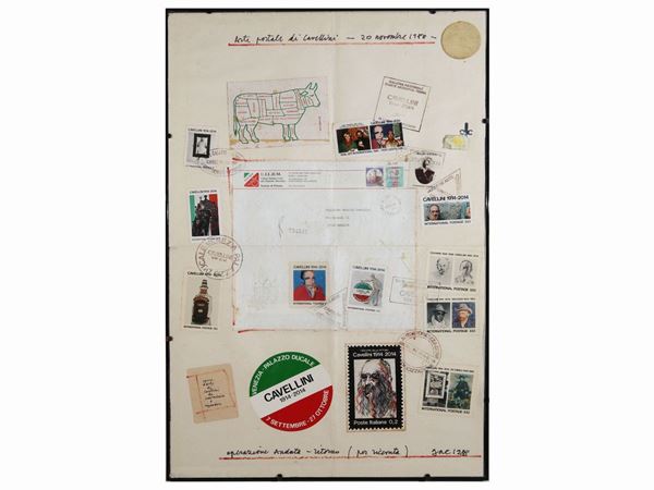 Guglielmo Achille Cavellini : Arte postale di Cavellini - 20 novembre 1988  - Asta Arte Moderna e Contemporanea - Maison Bibelot - Casa d'Aste Firenze - Milano