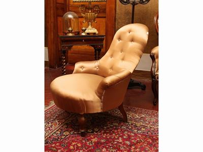 Coppia di Poltroncine a Pozzetto Imbottite
