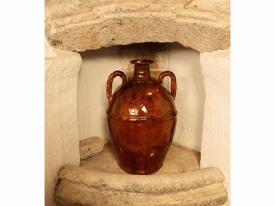 Orcetto Ad Anfora in Terracotta Invetriata