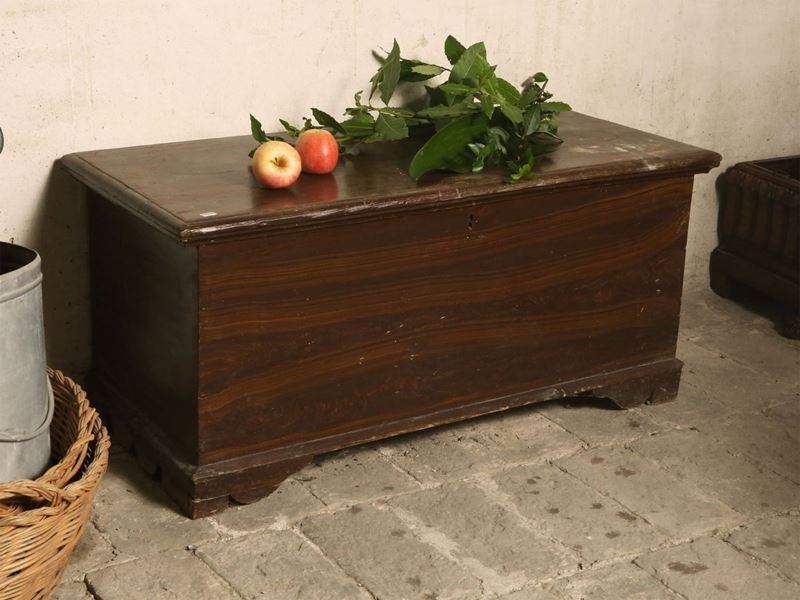 Piccola Cassapanca in Legno Tenero