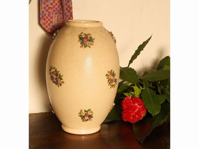 Grande Vaso Ovoidale in Ceramica Ilsa