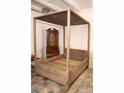 Letto a Baldacchino in Rovere