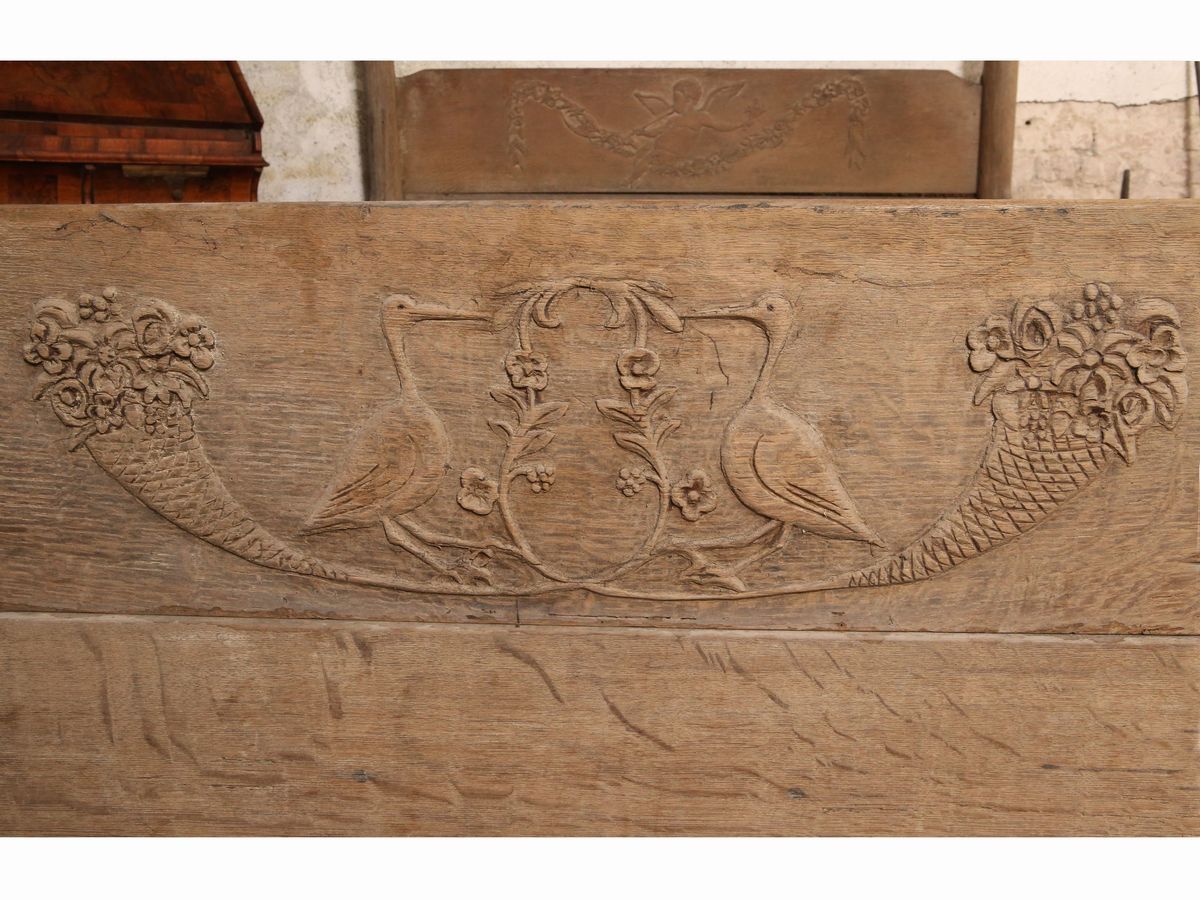 Letto a Baldacchino in Rovere