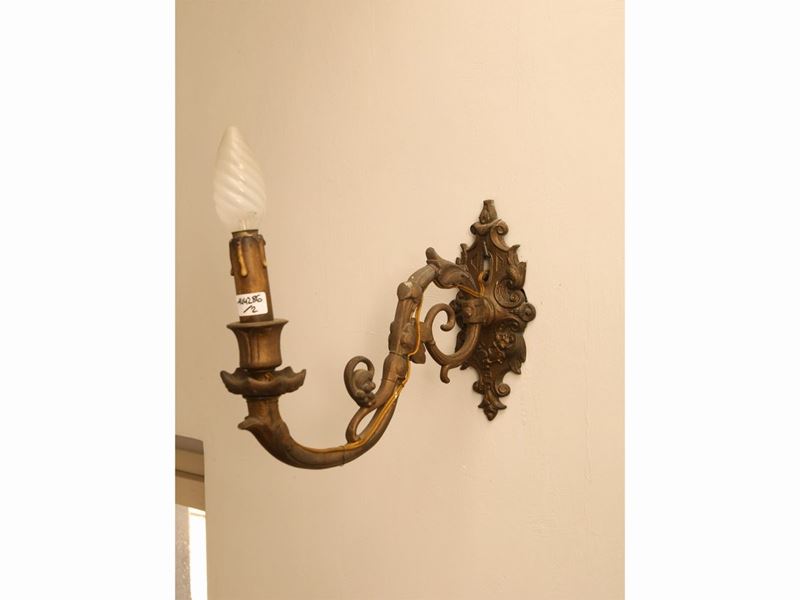 Coppia di Appliques in Antimonio