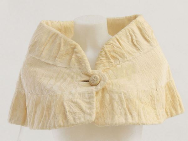 Ivory lambskin shawl, Gunther Jaeckel Furs - Bonwitt Teller