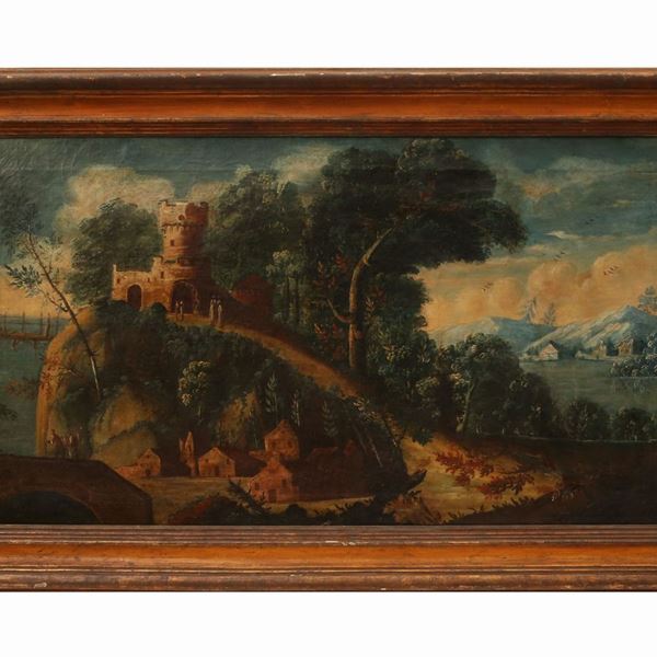 Cerchia di Paul Bril - Landscape