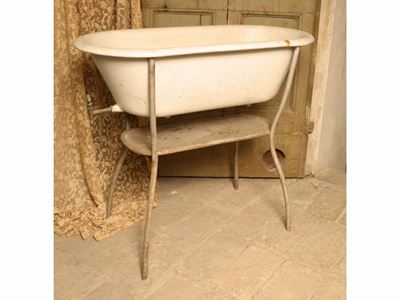 Vasca da Bagno per Bambini in Metallo Smaltato