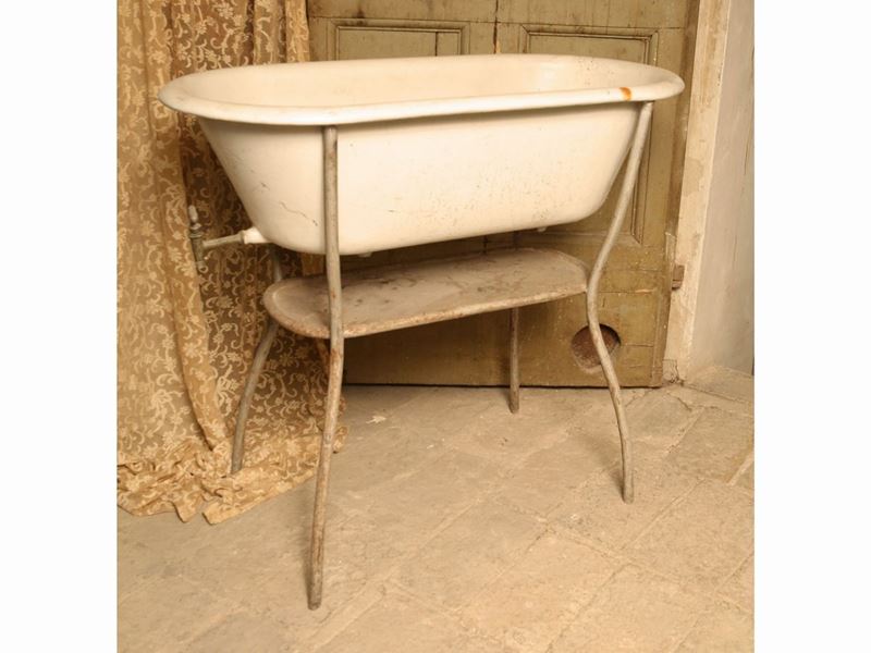 Vasca da Bagno per Bambini in Metallo Smaltato