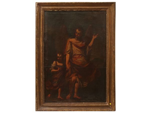 Scuola toscana del XVII secolo - Tobia e l'Arcangelo Raffaele