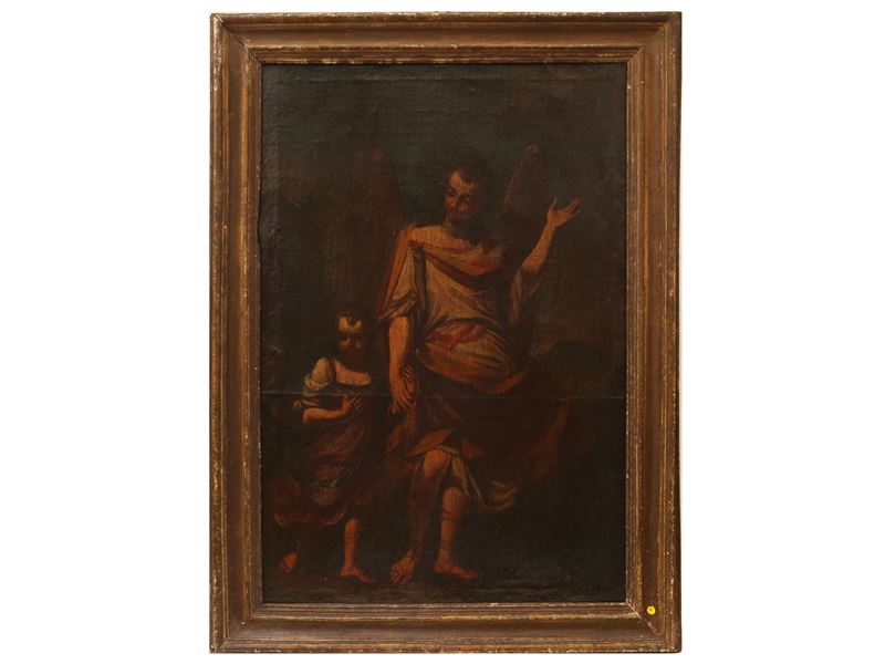 Scuola Toscana del XVII Secolo - Tobia e L'arcangelo Raffaele