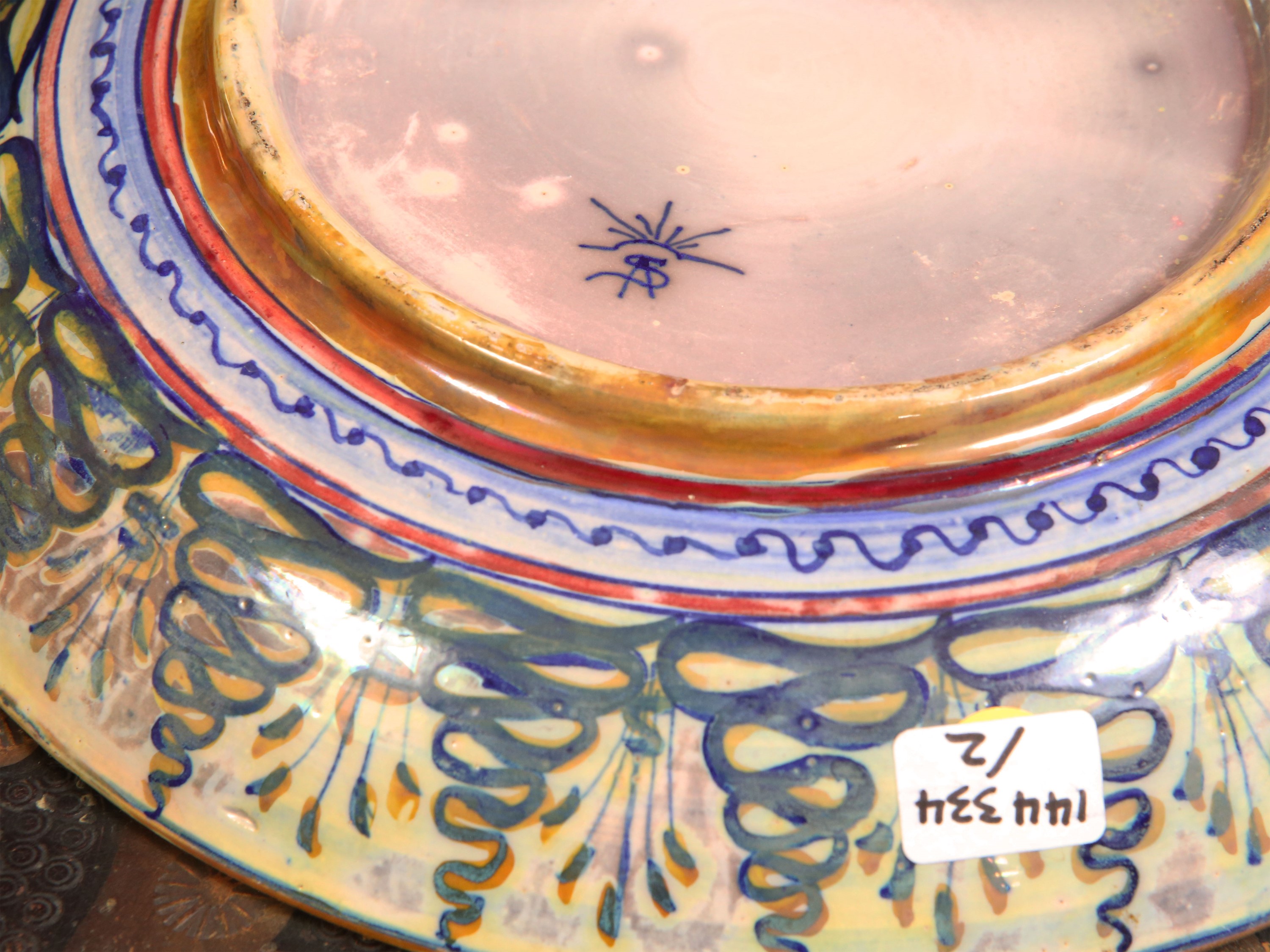 Piatto e Ciotola in Terracotta Smaltata, Alfredo Santarelli e Gualdo Tadino