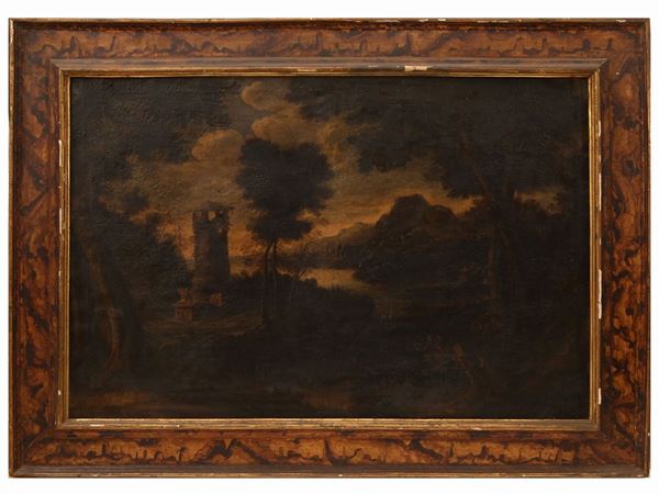 Scuola fiamminga del XVIII secolo - Paesaggio