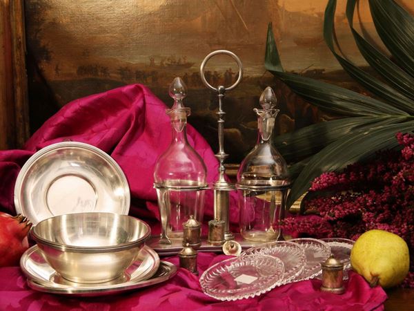 Lot of silver metal table accessories  - Auction The art of furnishing - Maison Bibelot - Casa d'Aste Firenze - Milano