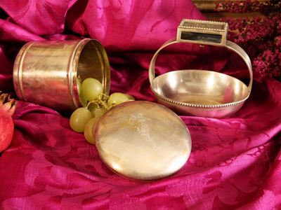 Posacenere con Portafiammiferi in Argento, Faraone